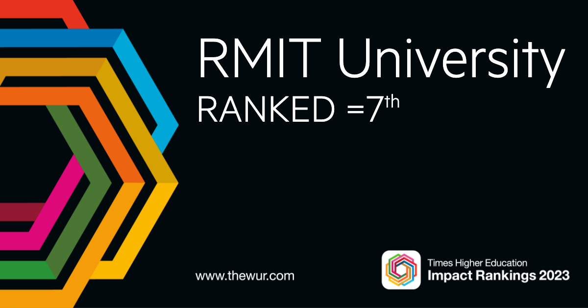 Impact rankings 2023 RMIT University ranked 7th Times Higher Education Impact Rankings 2023