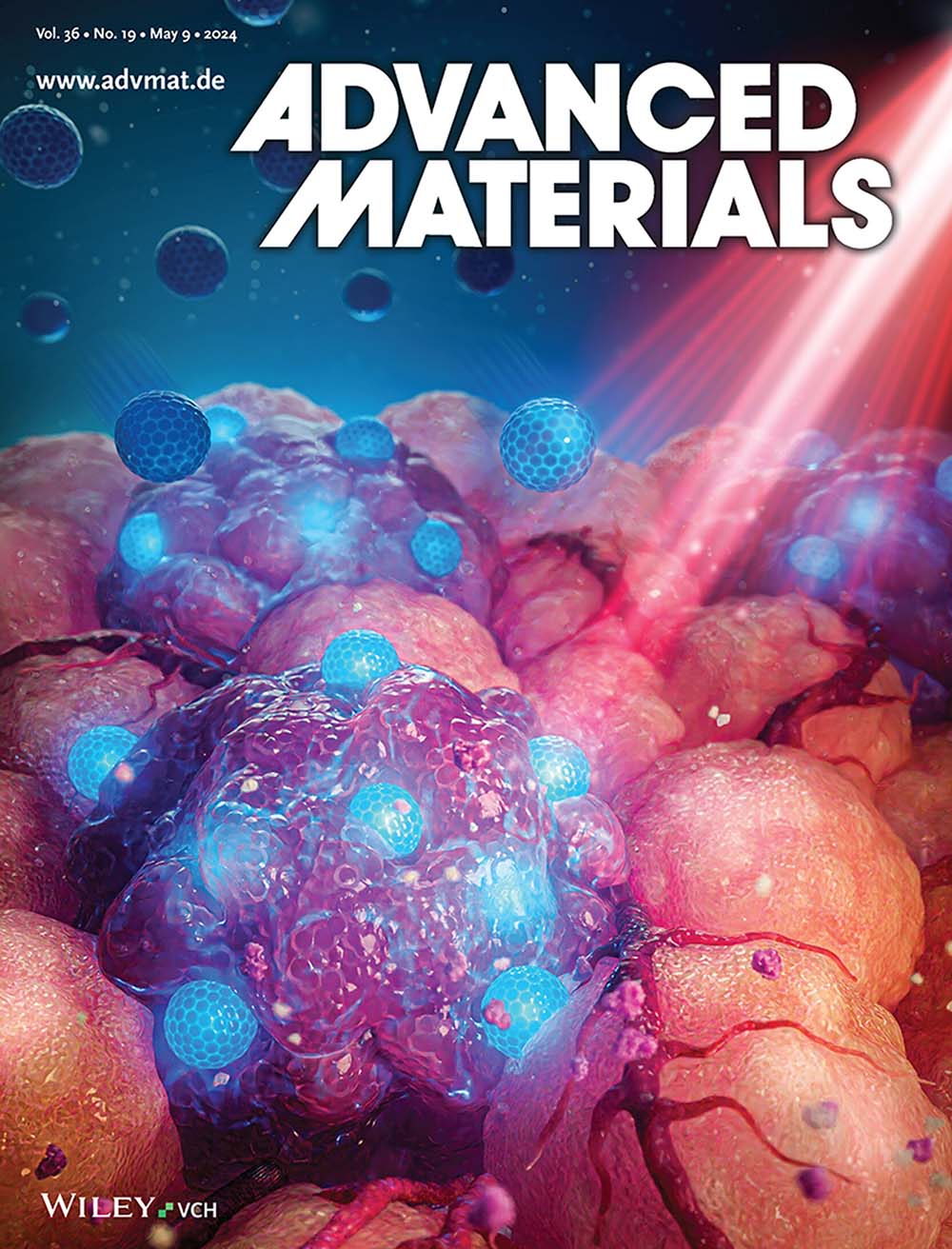 Journal cover on Advanced Materials