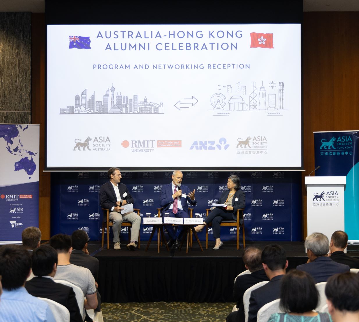 RMIT Vice-Chancellor and President Professor Alec Cameron speaks at the Asia Society