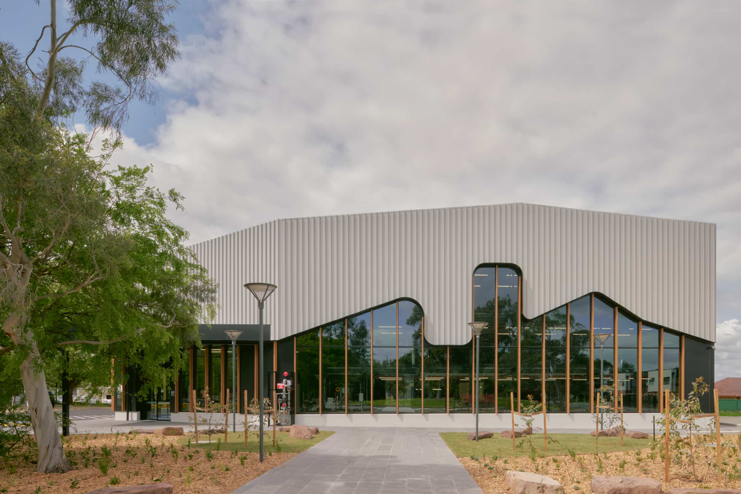 Exterior front-on view of Trades Innovation centre