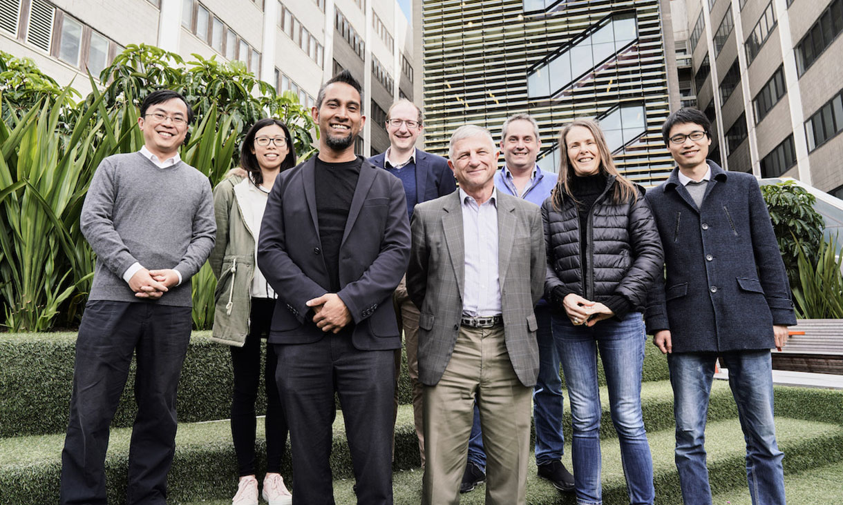 Image: RMIT Computer Science team (John Thangarajah third left, Julie Porteous second right)