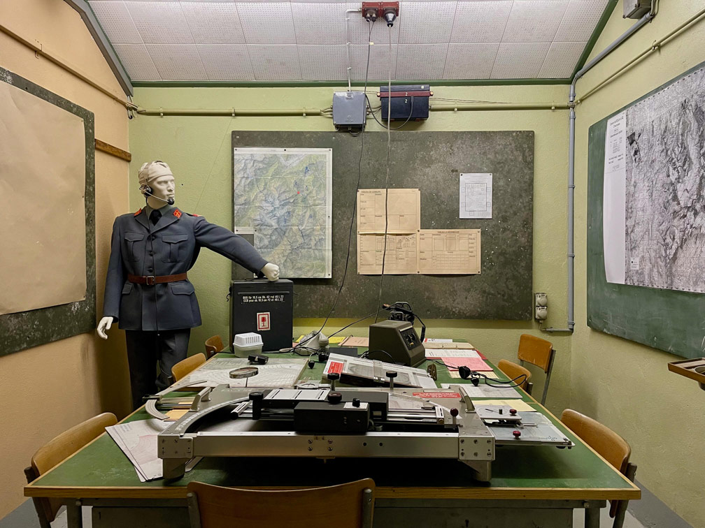 Fort Champex War Room Display, Philip Samartzis, 2024