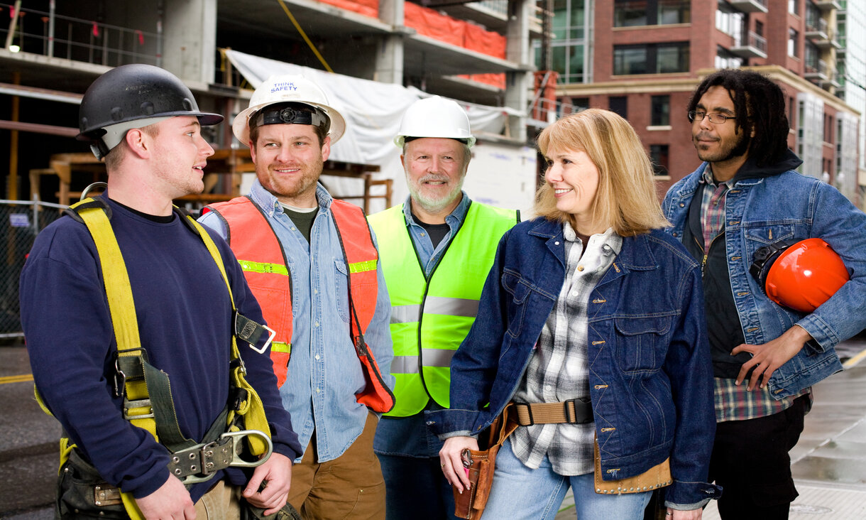 Men in hard hats