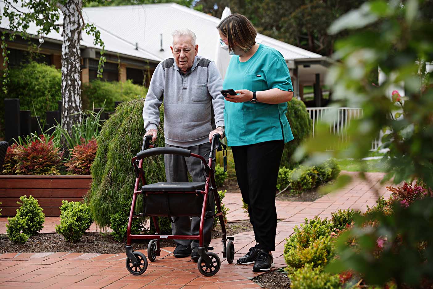 The tool helps aged care staff plan care around frailty and risk of falls for each resident.