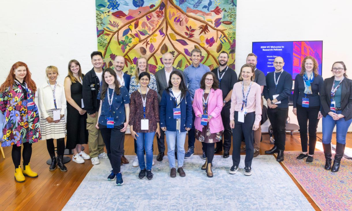 Group photo of new VC Fellows with RMIT Vice-Chancellor Professor Alec Camerson.